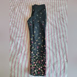 stretch floral pants, Old navy pixie jeggings, lightly used